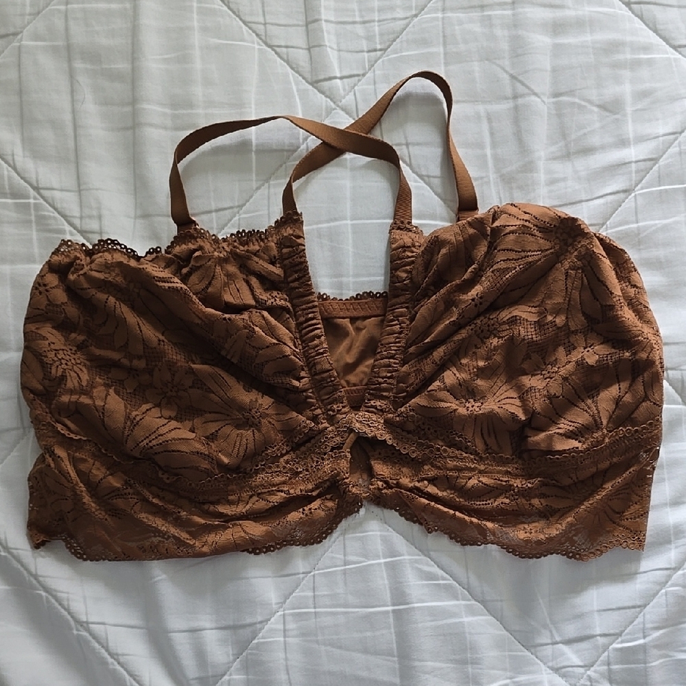 Lace Bralette in Brown